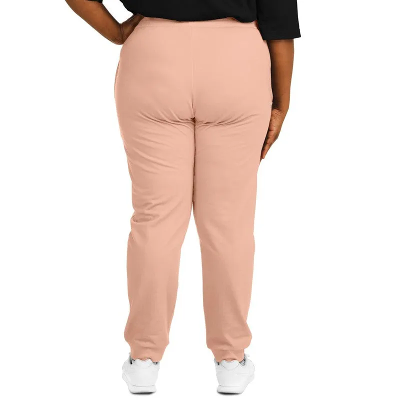 Pale Pastel Red Joggers | Unisex | with PLUS sizes | Bright Pale Pastel Red | C0M30Y30K0