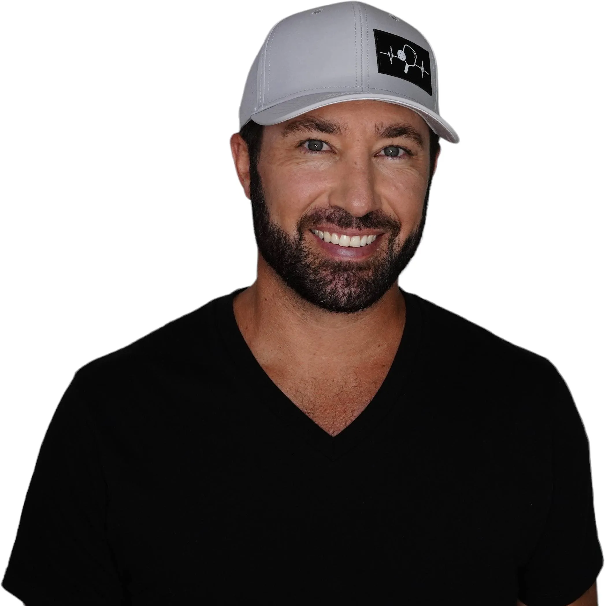Pickleball Hat | Baseball Hat Fit | Light Gray