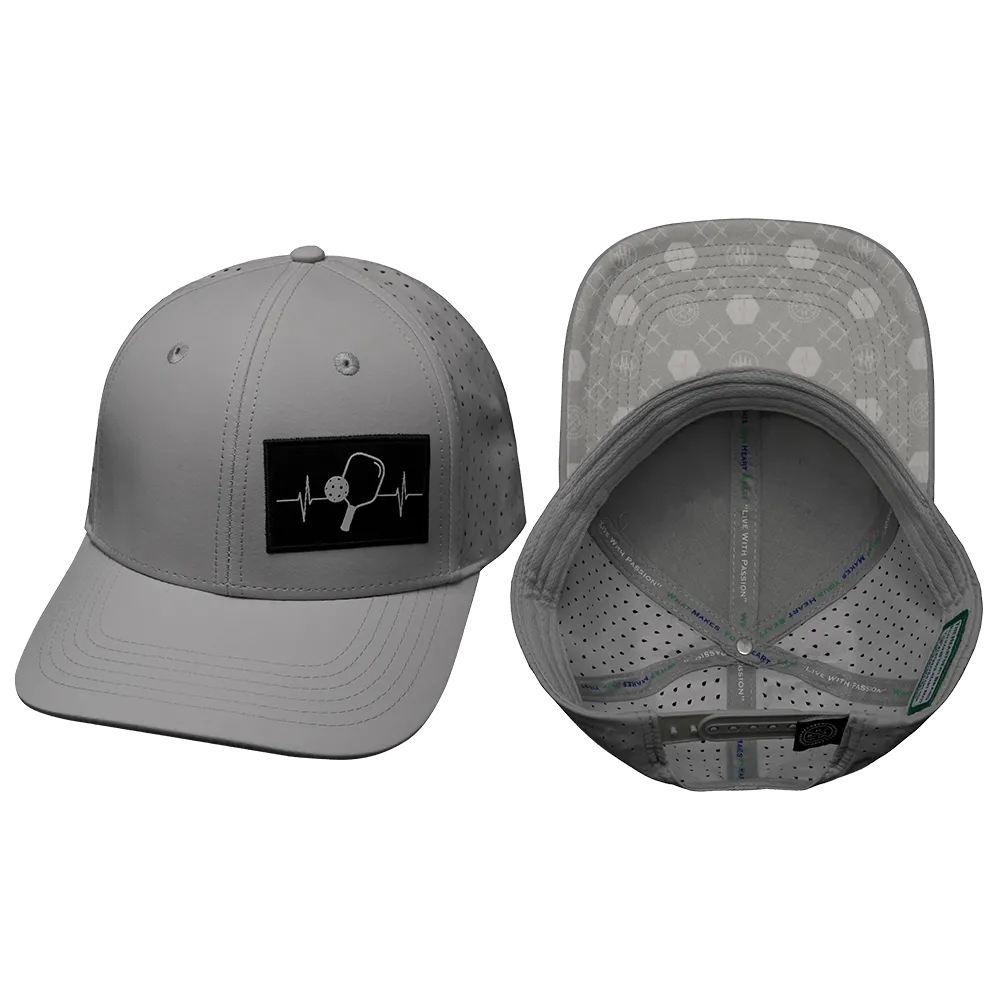 Pickleball Hat | Baseball Hat Fit | Light Gray