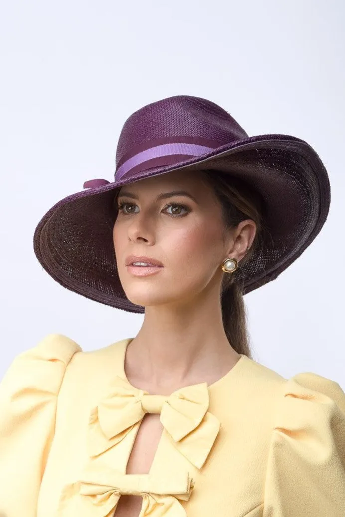 Purple Panama Fedora