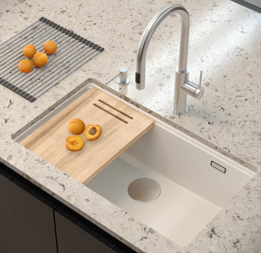 Quadron Logan 110 White, topmount or undermount sink