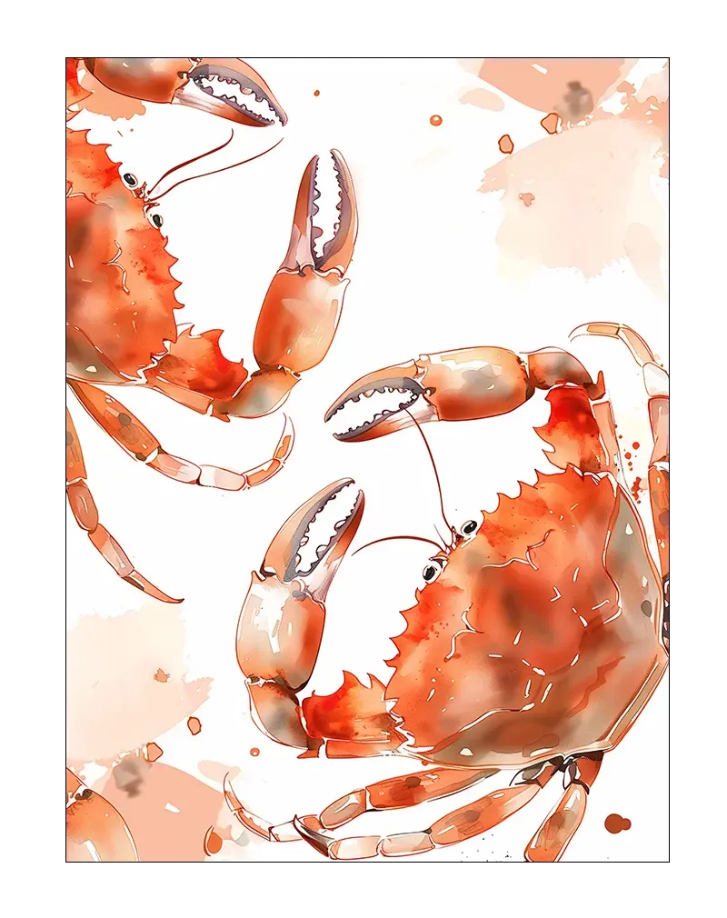 Red Crabs Poster