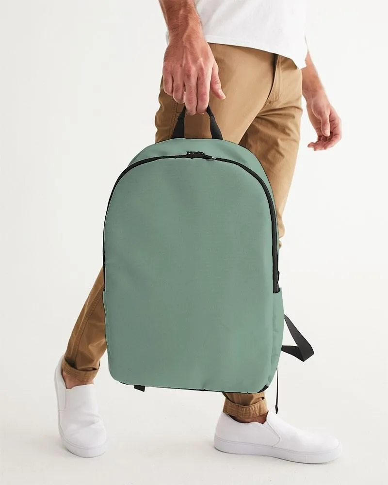 Shaded Pale Pastel Green Gray Waterproof Backpack | C30M0Y30K30