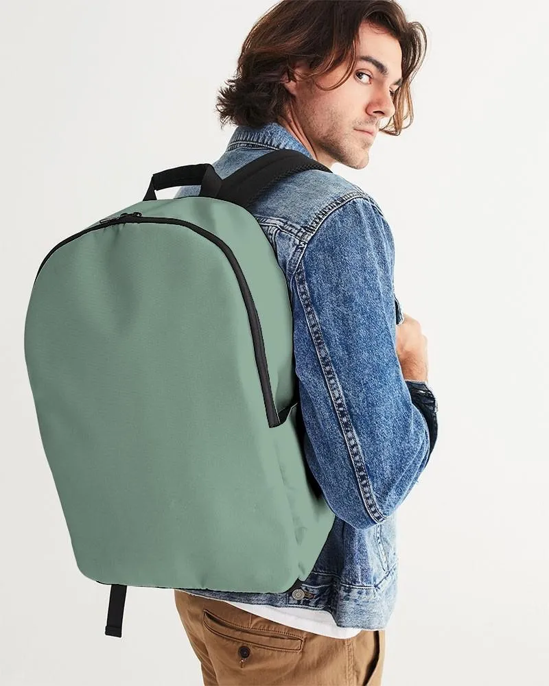 Shaded Pale Pastel Green Gray Waterproof Backpack | C30M0Y30K30