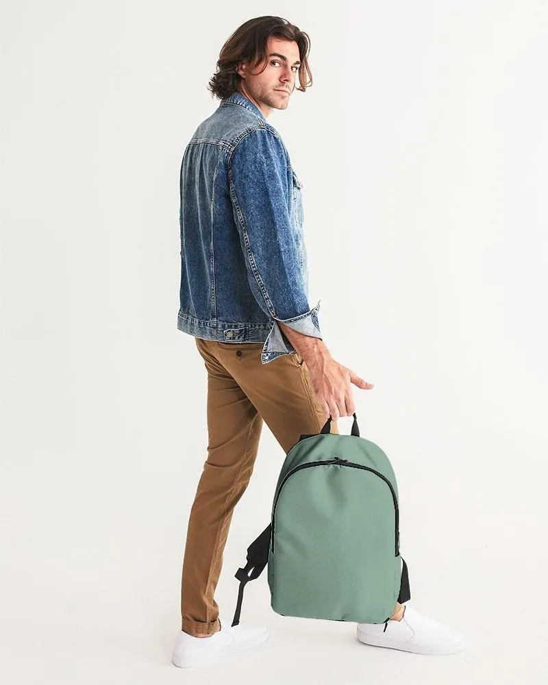 Shaded Pale Pastel Green Gray Waterproof Backpack | C30M0Y30K30