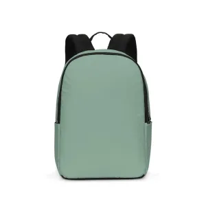 Shaded Pale Pastel Green Gray Waterproof Backpack | C30M0Y30K30