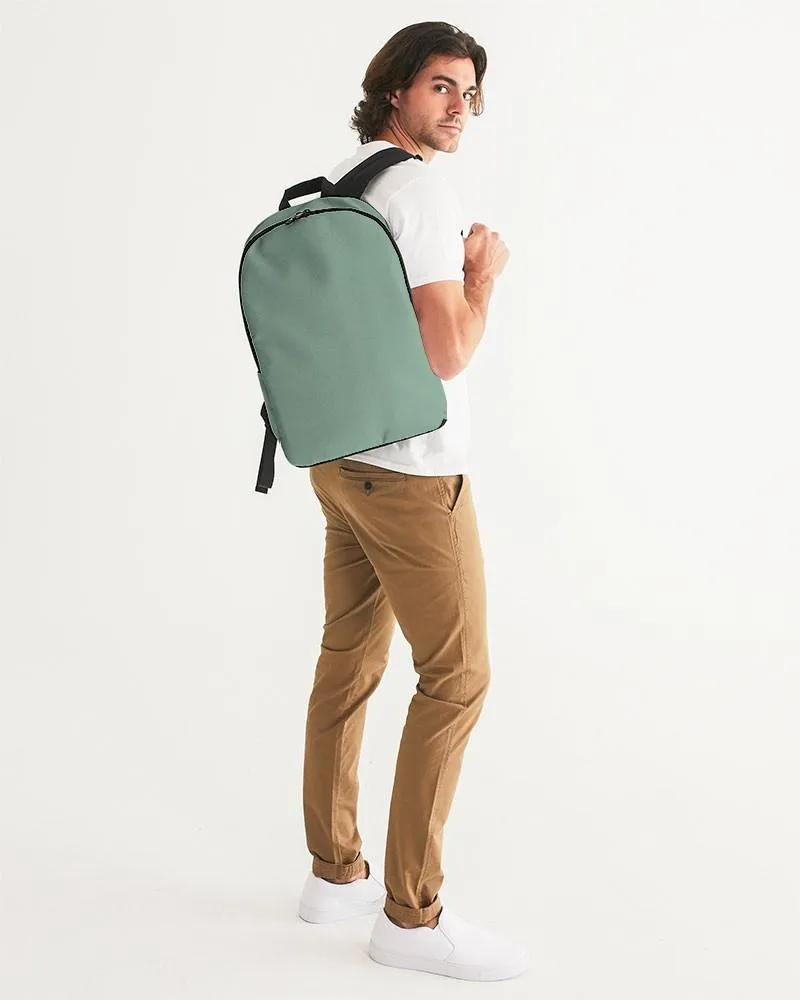 Shaded Pale Pastel Green Gray Waterproof Backpack | C30M0Y30K30