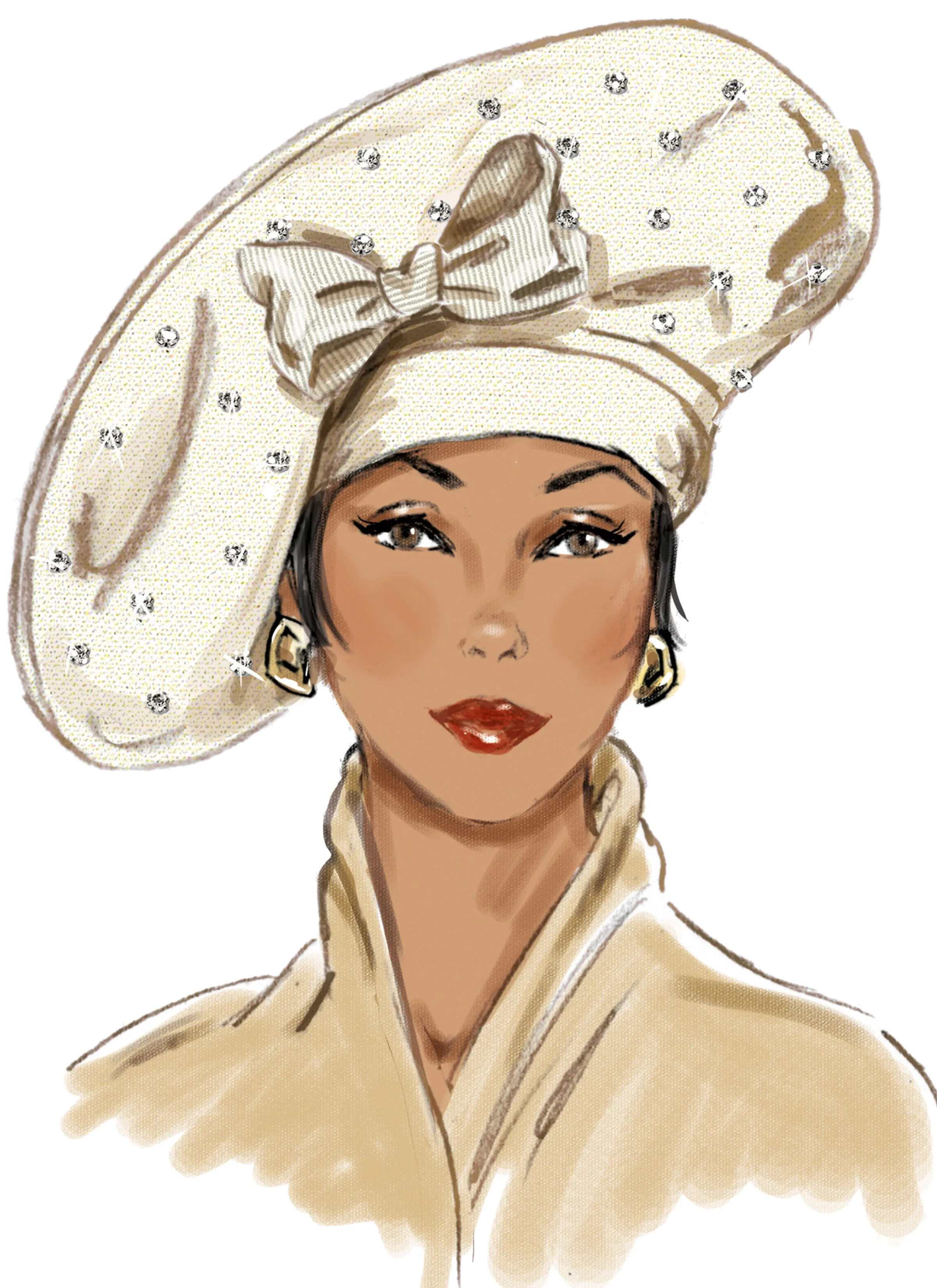Simplicity Pattern 9834 Misses' Hats in Five Styles