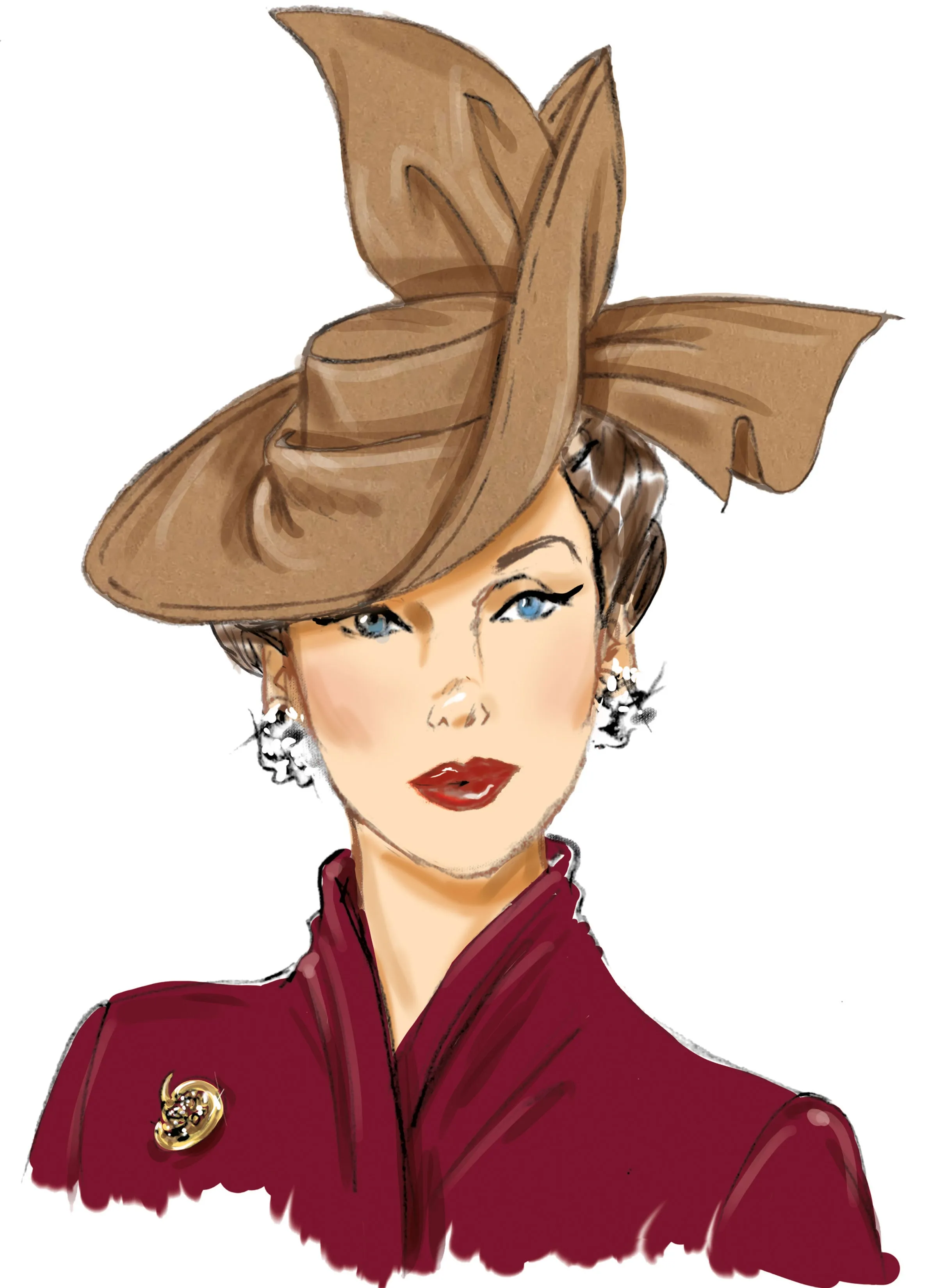 Simplicity Pattern 9834 Misses' Hats in Five Styles
