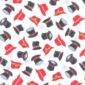 Snow Crew - Tossed Hats Multi Yardage