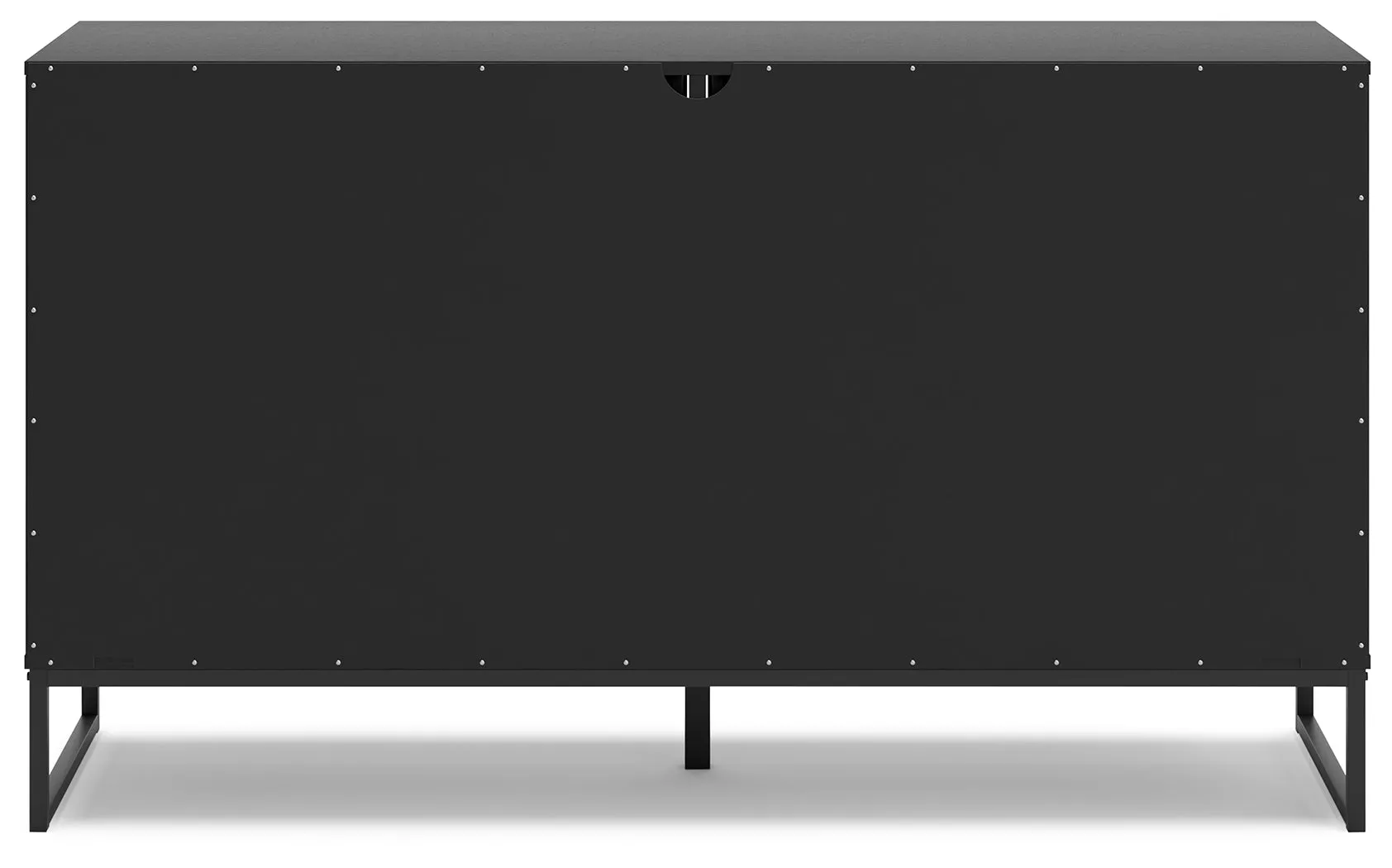 Socalle Twin Panel Platform Bed with Dresser and Chest in Black