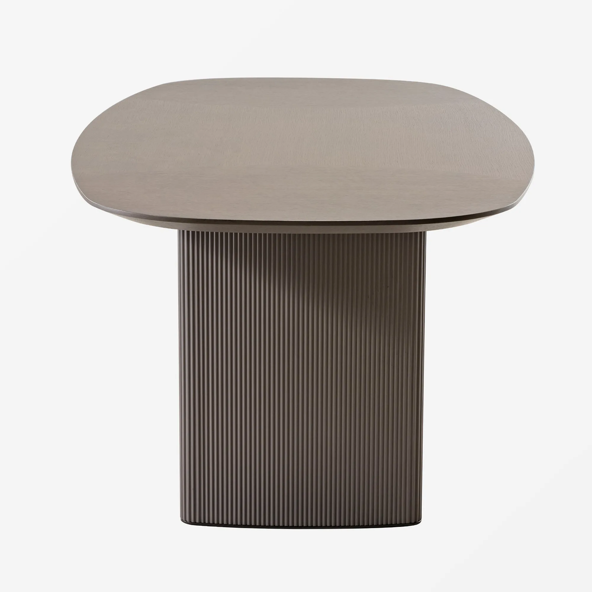 Stella, 86.06" Oval Dining Table, Gray