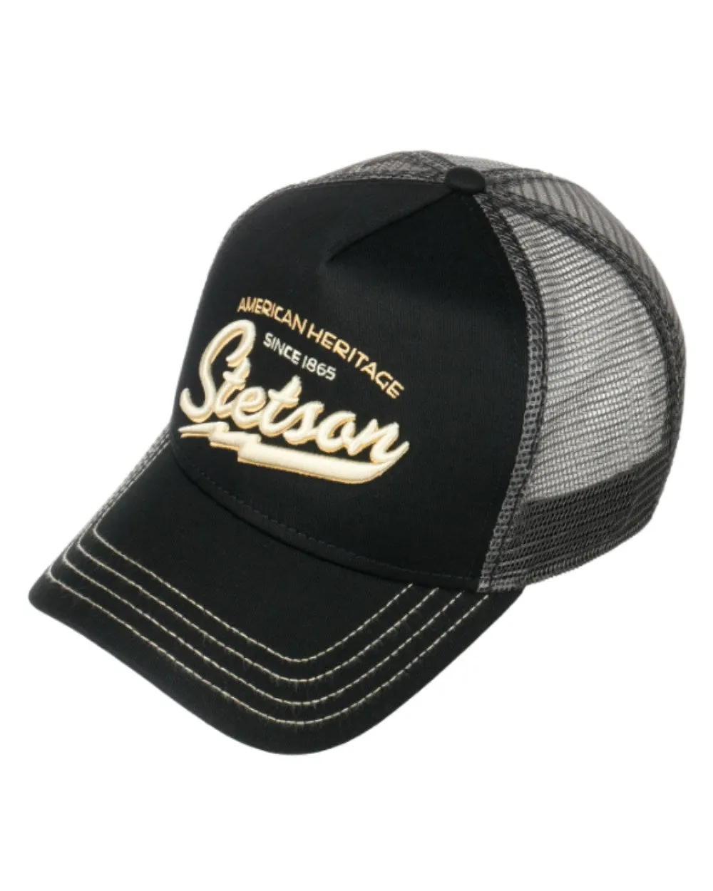 Stetson American Heritage Classic Black Trucker Cap