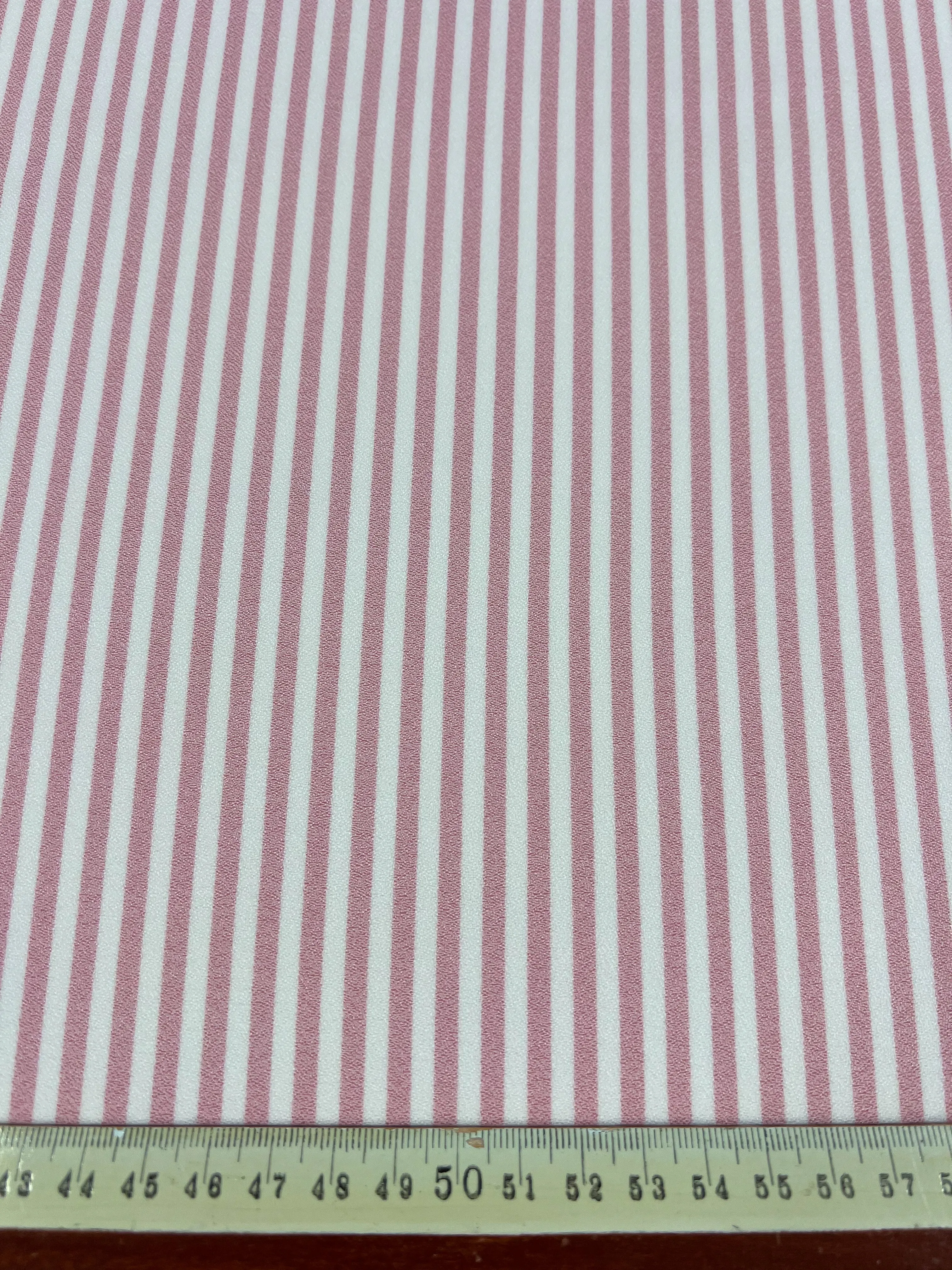 Striped Crepe - Tickled Pink - 150cm