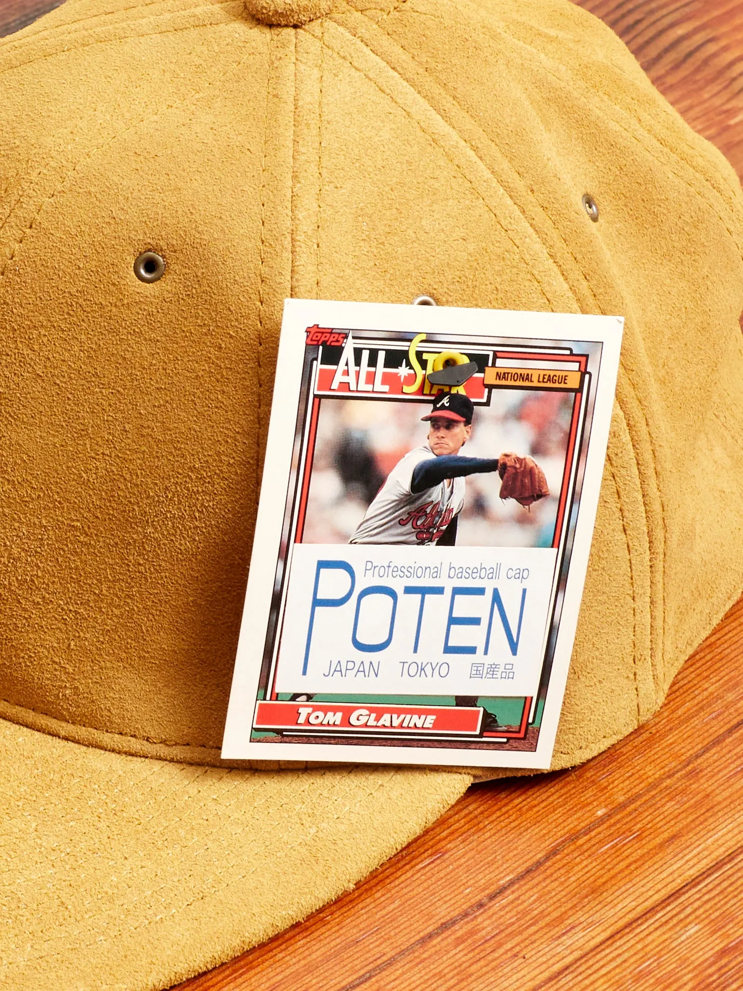 Suede Cap in Camel