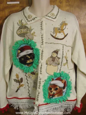Tacky Cat Ugly Christmas Sweater