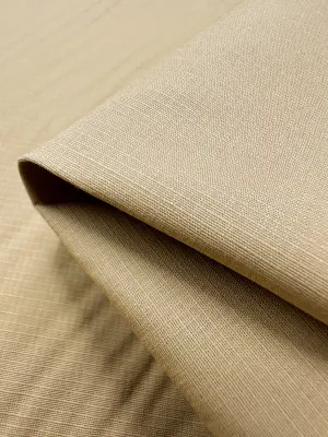 Textured Grid Cotton - Curry - 150cm