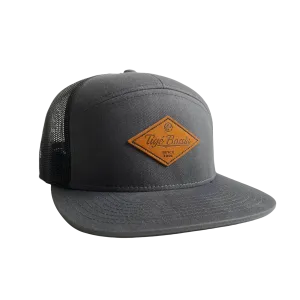 Tige Hat - Flat Bill Leather Patch