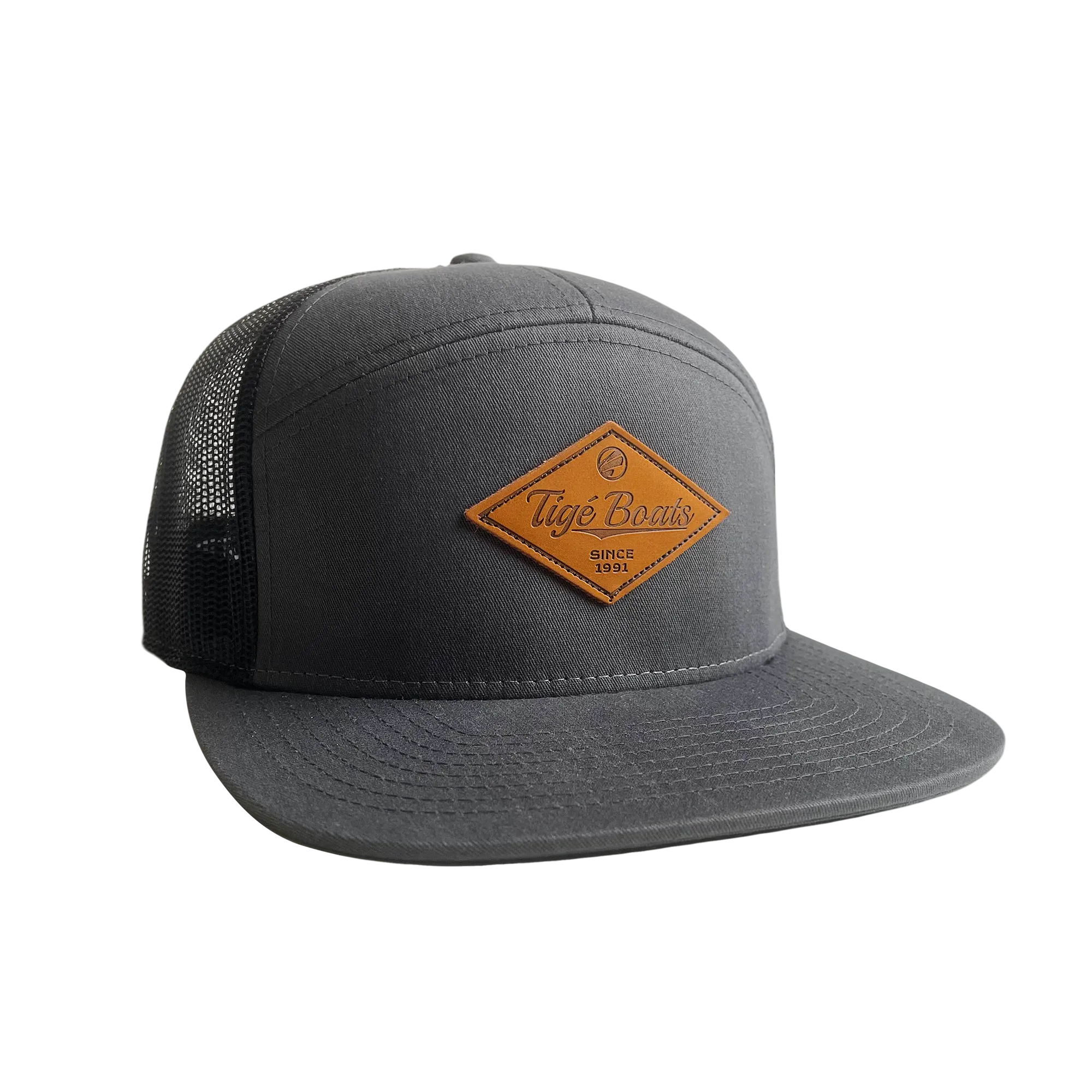 Tige Hat - Flat Bill Leather Patch