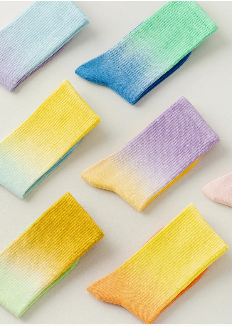 TikSocks|Fun Socks-Ombre Socks blue green