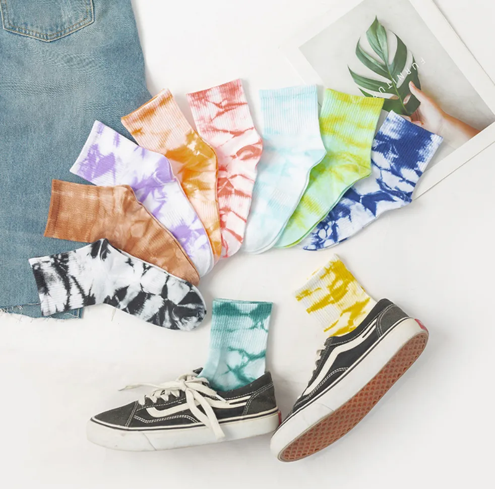TikSocks|Fun Socks-Tie Dye Cotton Socks grass