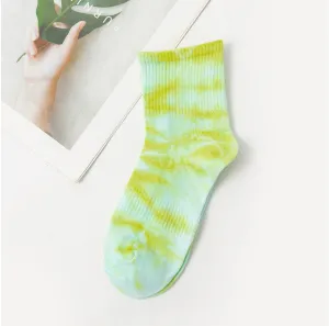 TikSocks|Fun Socks-Tie Dye Cotton Socks grass