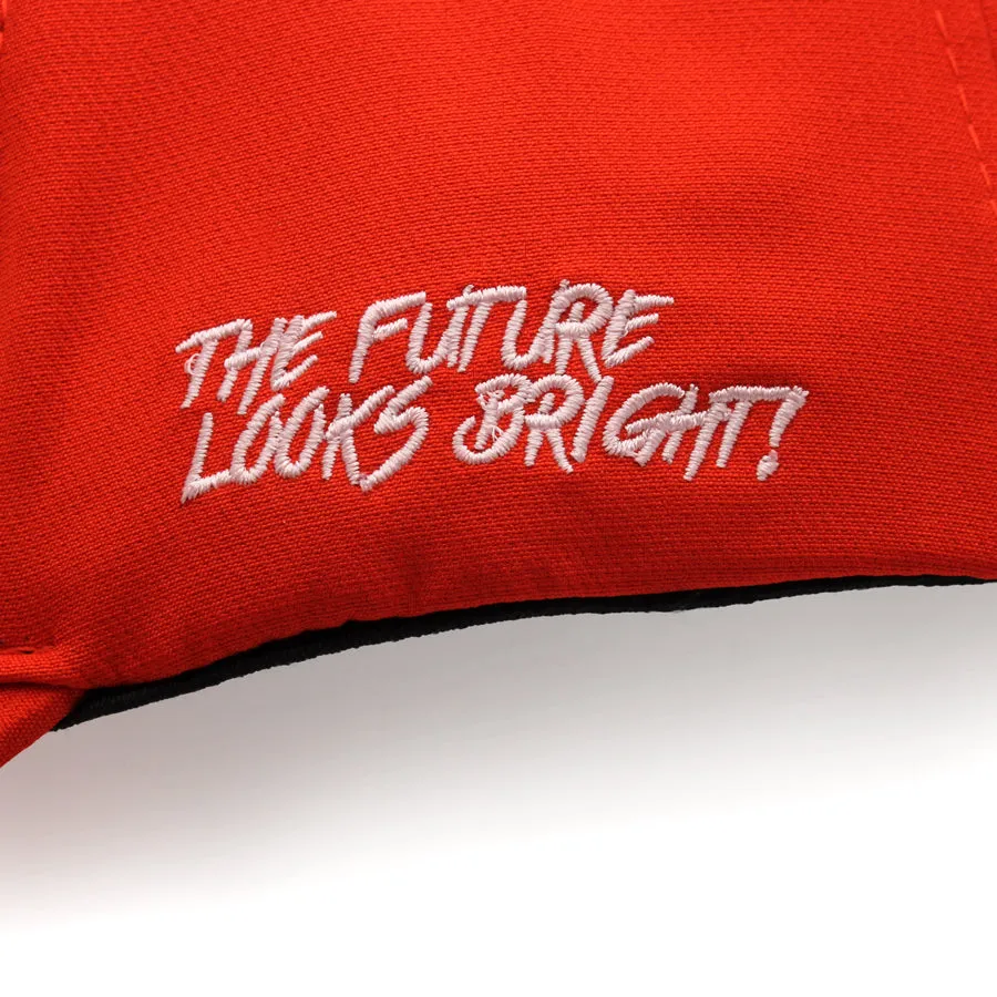 VT Lion Shield Logo Future Looks Bright Red & White Snapback Hat